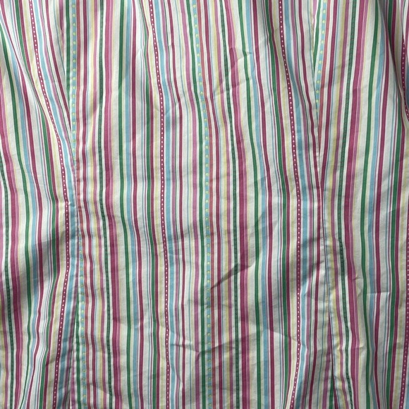 Lilly Pulitzer Pink Vertical Striped Women’s Size 10 Button Down Shirt Top - Picture 9 of 14